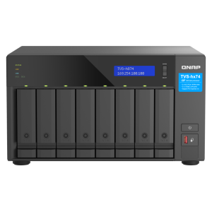 QNAP TVS-H874-I7-32G NAS 8 Bay Intel Core i7 12 Core 32GB RAM 2.5GbE 2x M.2 NVMe Tower