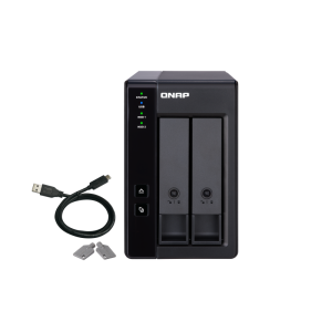 QNAP TR-002 – Enclosure DAS cu 2 Bay-uri, USB-C, RAID Hardware