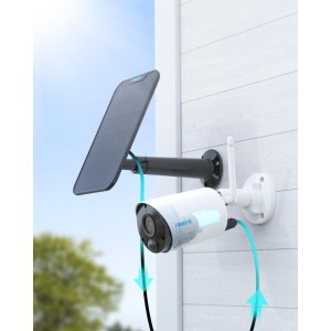 Reolink Argus Eco B320 Camera de Supraveghere WiFi 3MP cu Panou Solar Detectie AI Audio Bidirectional IP65