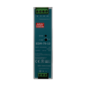Sursa de alimentare in comutatie, 12V / 6.3A, sina DIN - MEAN WELL EDR-75-12 Sursa de alimentare in comutatie, 12V / 6.3A, sina DIN - MEAN WELL EDR-75-12