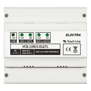 Doza derivatie video 10 iesiri pentru EXPERT, G3 - ELECTRA VCB.10RJ3.ELGTL