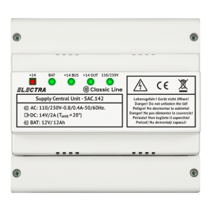 Sursa de alimentare in comutatie cu back-up SAC 142 - ELECTRA SAC.142 Sursa de alimentare in comutatie cu back-up SAC 142 - ELECTRA SAC.142