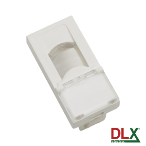 Panel cu o fereastra Keystone Jack 45x22.5 mm - DLX DLX-245-50 Panel cu o fereastra Keystone Jack 45x22.5 mm - DLX DLX-245-50