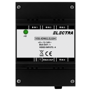 Doza selectie video, 4 intrari video SMART - ELECTRA VSB.4DN02.ELG04 Doza selectie video, 4 intrari video SMART - ELECTRA VSB.4DN02.ELG04