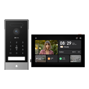 Videointerfon 4K, recunoastere faciala, scanare biometrica a palmei, monitor 8', IR, Wi-Fi6 - EZVIZ CS-HP7(4K, Palm)