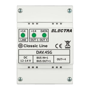 Doza derivatie video DAV.4SG Classic 4 iesiri - ELECTRA DAV.4SG