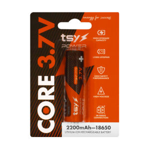 Acumulator Core Lithium-Ion 18650, 3.7V, 2200mAh TSY-CORE-2200 Acumulator Core Lithium-Ion 18650, 3.7V, 2200mAh TSY-CORE-2200