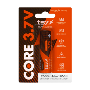 Acumulator Core Lithium-Ion 18650, 3.7V, 2600mAh TSY-CORE-2600 Acumulator Core Lithium-Ion 18650, 3.7V, 2600mAh TSY-CORE-2600
