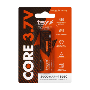 Acumulator Core Lithium-Ion 18650, 3.7V, 3000mAh TSY-CORE-3000 Acumulator Core Lithium-Ion 18650, 3.7V, 3000mAh TSY-CORE-3000