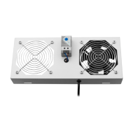 Modul 1 ventilator pentru rack SBW/EXIP55 19', cu termostat, RAL 7035 - ASYTECH Networking ASY-FAN-EXIP55-THM-1F