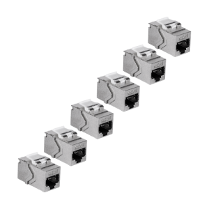 Set 6 buc. Keystone Jack Cat.6A, ecranat, tool-less - TRENDnet TC-K06C6A-6buc