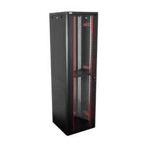 Rack de podea PRO SERIES 42U 19'' 600x600, capacitate 1000 kg, RAL 9005, asamblat ASY-42U-6060PRO