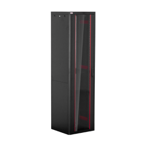 Rack de podea PRO SERIES 47U 19'' 600x600, capacitate 1000 kg, RAL 9005, asamblat ASY-47U-6060PRO