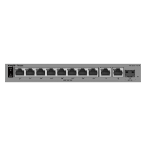 Switch L2, 10 x RJ45 1G (8 x PoE+), 1 x SFP 1G, Putere PoE 120W, Cloud Management - Ruijie Reyee RG-ES211GS-P