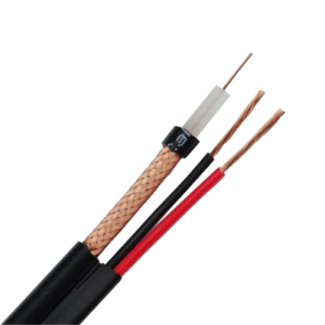 Cablu coaxial RG59 + alimentare 2x0.75, 305m, negru TSY-RG59+2X0.75-B