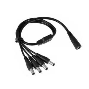 Conector de alimentare 12V, 1 intrare MAMA, 4 iesiri TATA CA-M1T4 Conector de alimentare 12V, 1 intrare MAMA, 4 iesiri TATA CA-M1T4