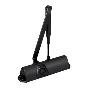 Amortizor hidraulic negru RAL9005 cu brat articulat - DORMA TS68-BLACK