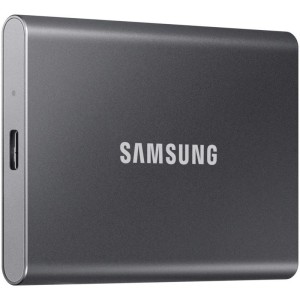 SSD Extern Samsung Portable T7 MU-PC1T0T/WW 1TB USB 3.2 Gen 2 Gri NVMe până la 1050 MB/s