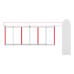 Gard aluminiu brat bariera - DITEC QIKGR Gard aluminiu brat bariera - DITEC QIKGR